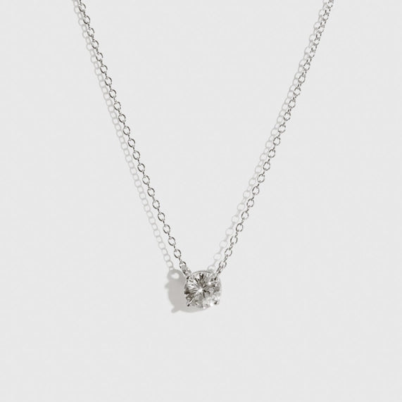 Round-Cut Solitaire Necklace